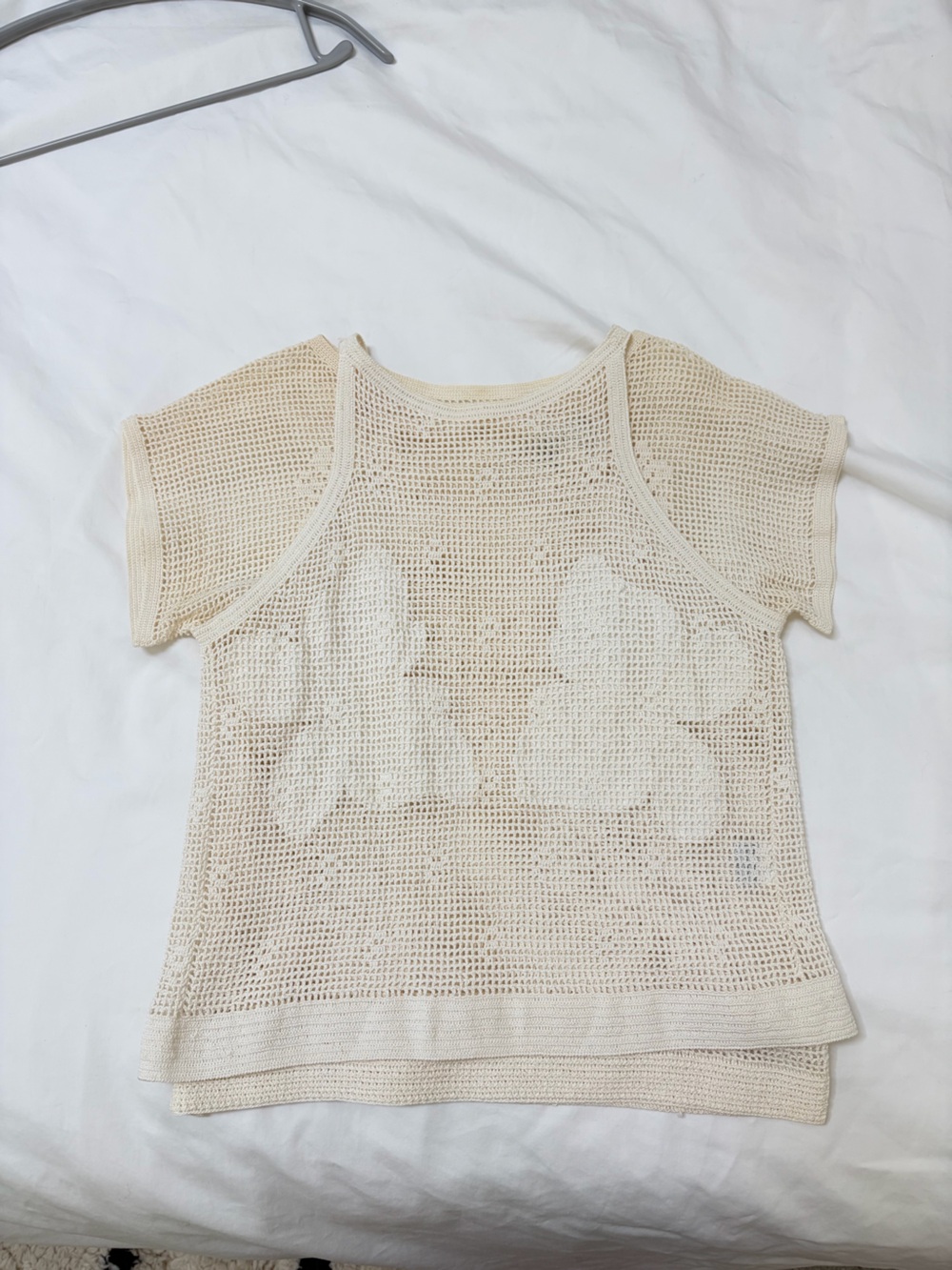 Vintage B Altman & Co Hand Crochet Two-Piece top - Picture 10 of 11